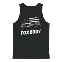 Mustang Foxbody American Fox Body Stang Muscle Unisex Tank Top - Black – 1