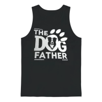 The Dog Father — Lovers Gift Unisex Tank Top - Black – 1