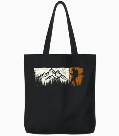 Mountain Vista Hiker Duo Tote Bags - Black