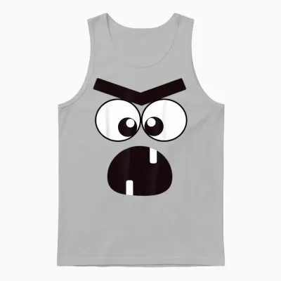 Creepy Carrots Face Halloween Costume Unisex Tank Top - Ash