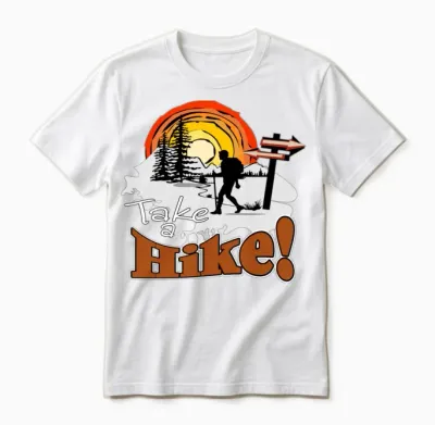 Take a Hike Unisex T-Shirt - White