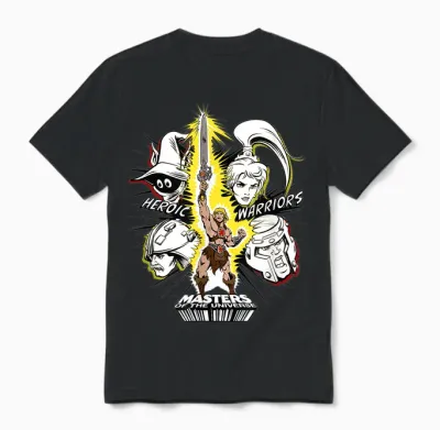 Masters of the Universe - Heroic Warriors Unisex T-Shirt - Black