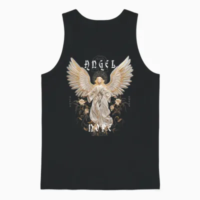 Guardian Angel Wings Angel Wings Saint Angel T-Shirt, Black Unisex Tank Top - Black