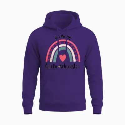Ich Werde Große Schwester Kinder Große Schwester Unisex Hoodie - Purple