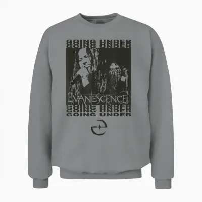 Evanescence Going Under White T-Shirt, White, S Unisex Sweatshirt - Sport Grey