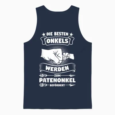 Onkel Werden Zum Patenonkel Patenonkel Onkel Unisex Tank Top - Navy