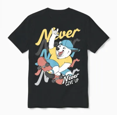 Funny Children 49 Unisex T-Shirt - Black