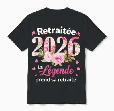 Retirement Retired Woman 2026 the Legend Retires Unisex T-Shirt - Black