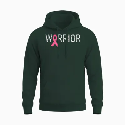 Breast Cancer Warrior, Breast Cancer Unisex Hoodie - Forest