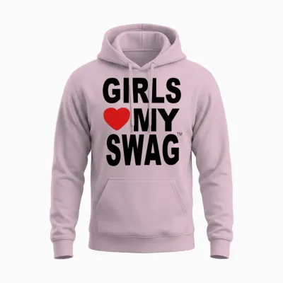 Girls Love My Swag Unisex Hoodie - Light Pink