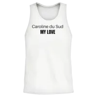 Caroline Du Sud My Love Unisex Tank Top - White – 2