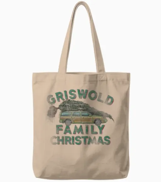 National Lampoon's Christmas Vacation - Griswold Vacation Tote Bags - Natural