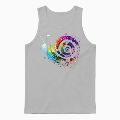 Schnecke Schnecken Lieblingstier Tier Lahme Schnecke Unisex Tank Top - Ash