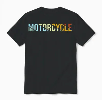 Motorcycle Retro Unisex T-Shirt - Black