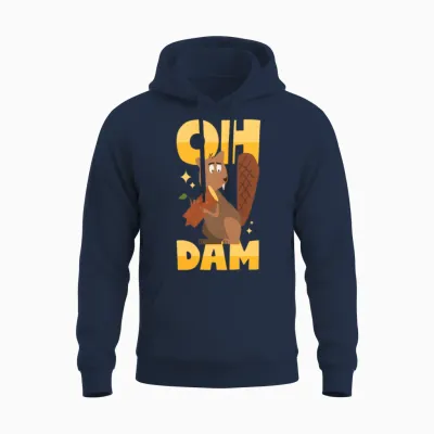 Funny Animal Unisex Hoodie - Navy