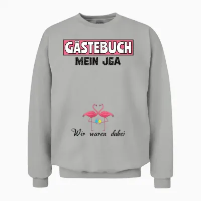 Team Braut Jga Mädels Gästebuch Junggesellinnenabschied Unisex Sweatshirt - Ash
