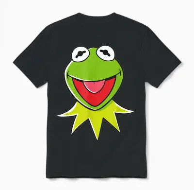 The Muppets Kermit Head Unisex T-Shirt - Black