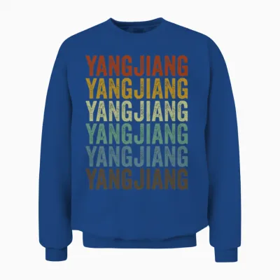 Yangjiang China Retro Vintage Unisex Sweatshirt - Royal