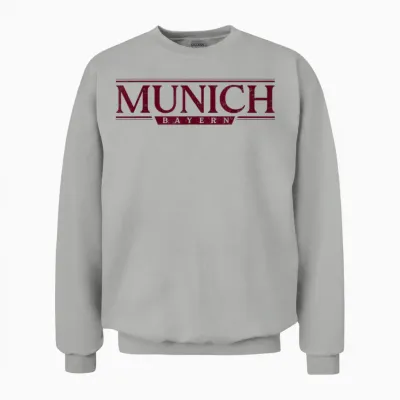 Munich Germany - Munich Bayern Deutschland Label Cv26 Unisex Sweatshirt - Ash