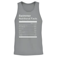 Swimmer Nutritional Facts Unisex Tank Top - Sport Grey – 2