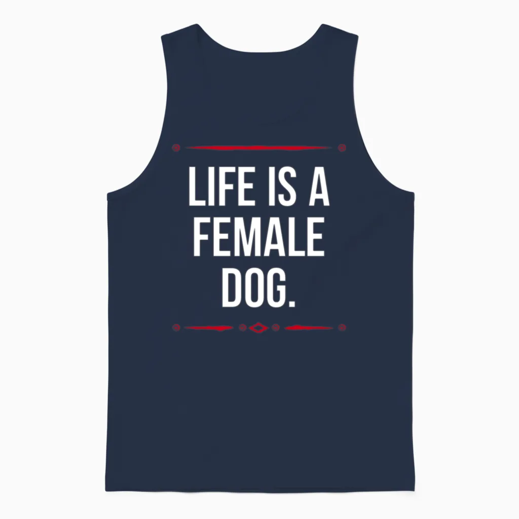 Funny Saying. Memes & Humor Gift Unisex Tank Top in Navy