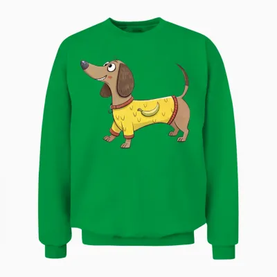 Cute Dog Unisex Sweatshirt - Irish Green