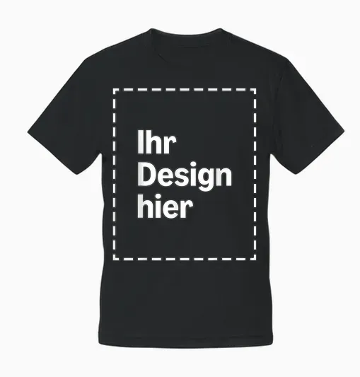 Custom T-Shirt with Your Image Front Unisex T-Shirt - Black