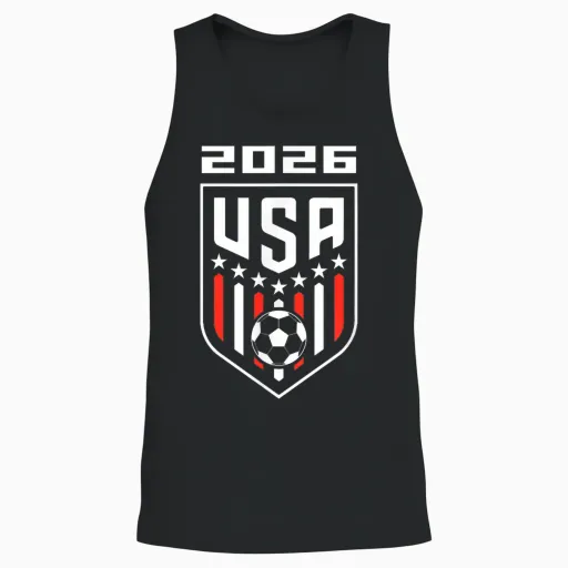 Usa Player 2026 Team Boys Kids Men Youth Teen Usa 2026 Unisex Tank Top - Black
