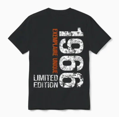 60ème Anniversaire 1966 Vintage 60 Ans Hommes Millésime 1966 Unisex T-Shirt - Black