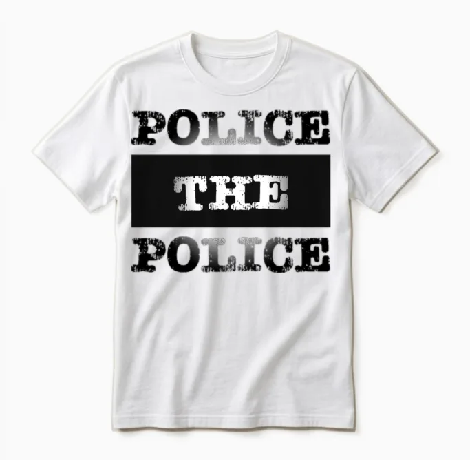 Police the Police & Law Gift Unisex T-Shirt in White