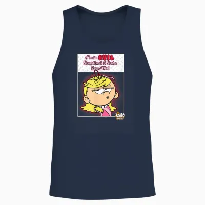 The Loud House I'm So Evil Sometimes I Scare Even Me Lola Unisex Tank Top - Navy