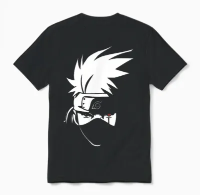 Naruto Shippuden Kakashi Run T-Shirt, Black, S Unisex T-Shirt - Black