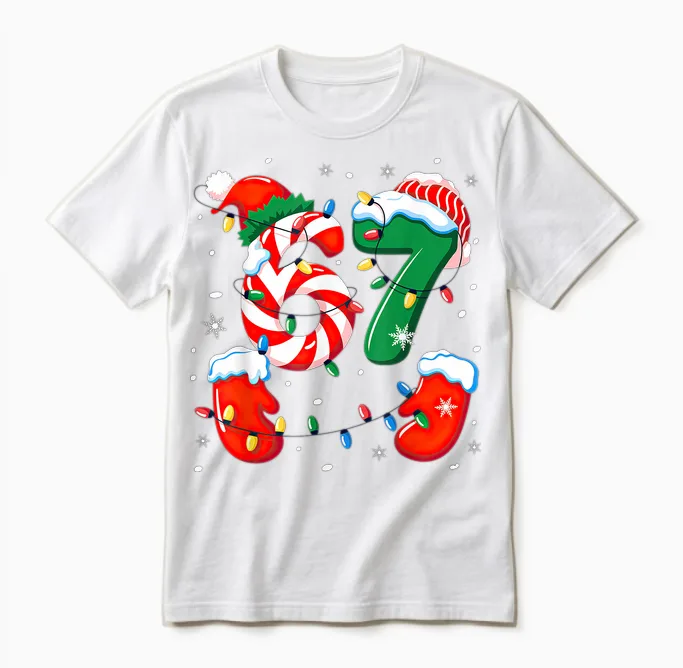 Six Seven 6 7 Meme Christmas Xmas Unisex T-Shirt in White