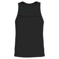 Please Don´t Flirt - I´m to Lazy to Smile Today Unisex Tank Top - Black – 2