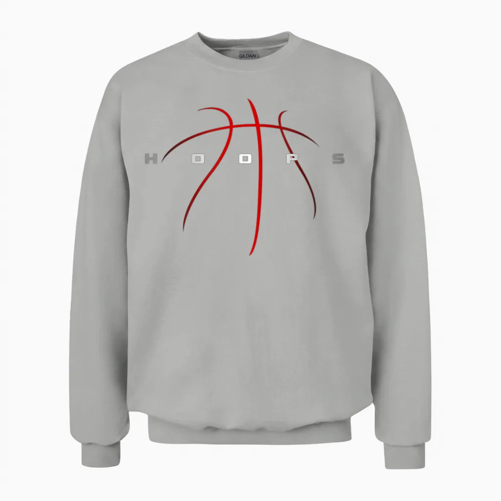 Basketball Clothing - Basketball T-Shirt Small Unisex Sweatshirt in Ash