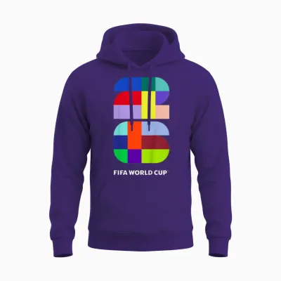 Kids Fifa World Cup26 Event Colors Unisex Hoodie - Purple