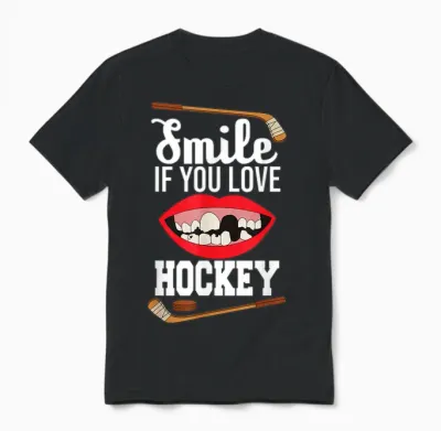 Lustig - Eishockey - Eishockey - Sport - Profisport Unisex T-Shirt - Black