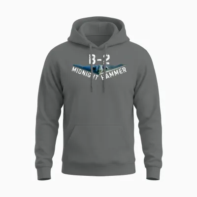 Midnight Hammer B-2 Plane | Donald Trump Unisex Hoodie - Graphite Heather