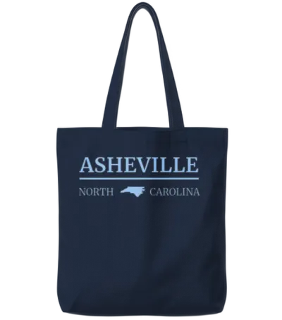 Asheville North Carolina Blue Ridge Mountains Nc Tote Bags - Navy