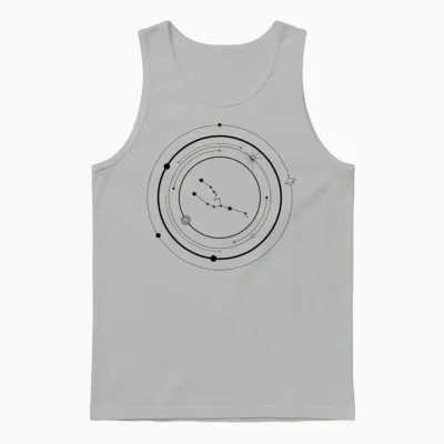 Night Spark Emblem Unisex Tank Top - Ash