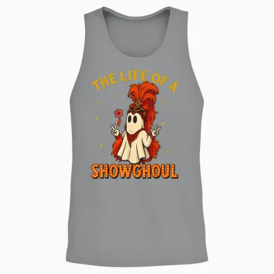The Life of a Showghoul Funny Halloween Ghost Girl Unisex Tank Top - Sport Grey