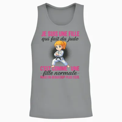 I'm a Girl Who Makes Normal Judo but Coolest Unisex Tank Top - Sport Grey