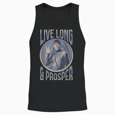 Star Trek Original Series Spock Prosper Premium T-Shirt, Black, S Unisex Tank Top - Black