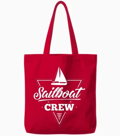 Sailing | Sailboat Crew | Sail Gift Tote Bags - Red
