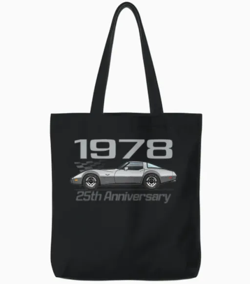 25th Anniversary Tote Bags - Black