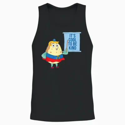 Mademark X Spongebob Squarepants - Mrs. Puff - Kindness Is Cool Unisex Tank Top - Black