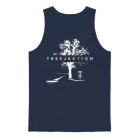 Treejection Disc Golf Funny Disc Golf Player Appar Unisex Tank Top - Navy – 1