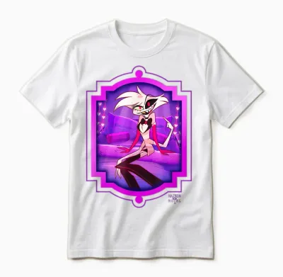 Hazbin Hotel - Angel Dust Unisex T-Shirt - White