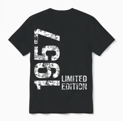69 Geburtstag Männer 1957 Unisex T-Shirt - Black