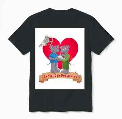 Angel Den Publishing Logo 2025 Unisex T-Shirt - Black